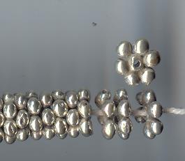 Thai Karen Hill Tribe Silver Beads BM101 (200 Beads)