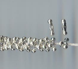 Thai Karen Hill Tribe Silver Beads BM106 (200 Beads)