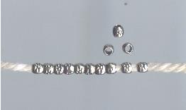 Thai Karen Hill Tribe Silver Beads BM209 (200 Beads)