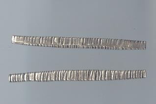 Thai Karen Hill Tribe Silver Beads Engraved Curve Bead BL238 (2 Beads)