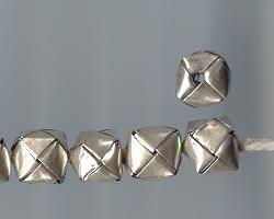 Thai Karen Hill Tribe Silver Beads Origami Box Beads BL382 (5 Beads)