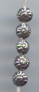 Thai Karen Hill Tribe Silver Beads Nautilus Beads BL615 (1 Bead)