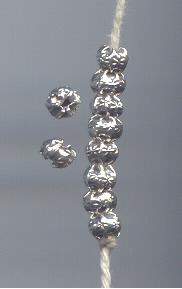 Thai Karen Hill Tribe Silver Beads BL648 (1 Bead)