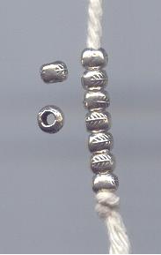 Thai Karen Hill Tribe Silver Beads BL651 (1 Bead)