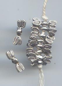 Thai Karen Hill Tribe Silver Beads BL681 (1 Bead)