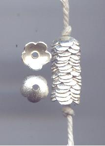 Thai Karen Hill Tribe Silver Beads BL696 (1 Bead)