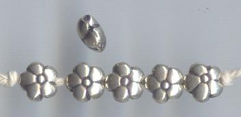 Thai Karen Hill Tribe Silver Beads BL773 (5 Beads)