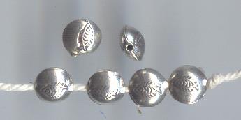 Thai Karen Hill Tribe Silver Beads BL779 (5 Beads)