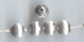 Thai Karen Hill Tribe Silver Beads BL786 (5 Beads)