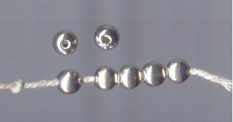 Thai Karen Hill Tribe Silver Beads BL790 (5 Beads)