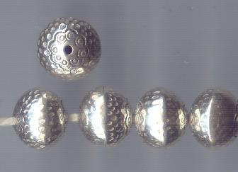 Thai Karen Hill Tribe Silver Beads BL793 (5 Beads)
