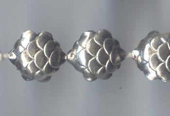 Thai Karen Hill Tribe Silver Beads BL816 (3 Beads)