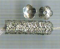 Thai Karen Hill Tribe Silver Beads BL880 (30 Beads)