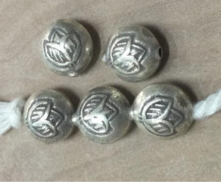 Thai Karen Hill Tribe Silver Beads BL897 (5 Beads)