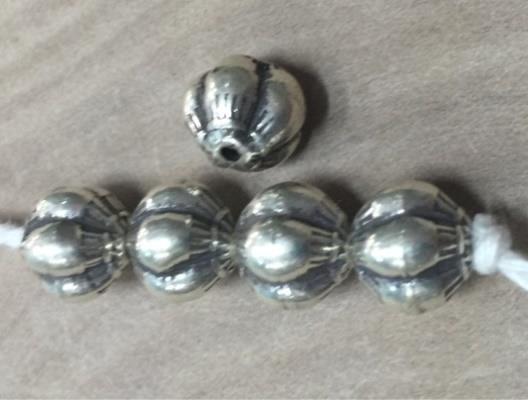 Thai Karen Hill Tribe Silver Beads BL914 (5 Beads)