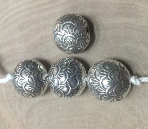 Thai Karen Hill Tribe Silver Beads BL959 (5 Beads)