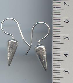 Thai Karen Hill Tribe Silver Spiral Hook Earrings ER019 
