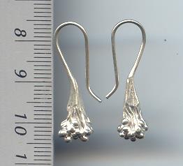 Thai Karen Hill Tribe Silver Bunch Berry Earrings ER103 