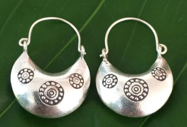 Thai Karen Hill Tribe Silver Earring ER313 