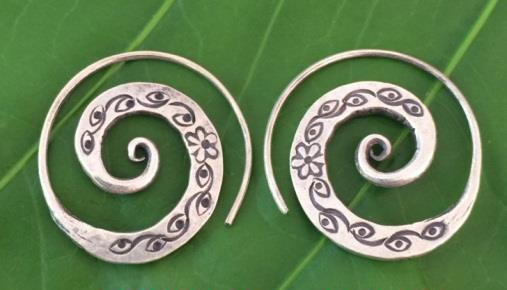 Thai Karen Hill Tribe Silver Earring ER319 