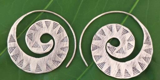 Thai Karen Hill Tribe Silver Earring ER325 