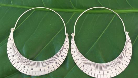 Thai Karen Hill Tribe Silver Earring ER338 