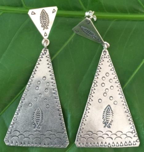 Thai Karen Hill Tribe Silver Earring ER342 