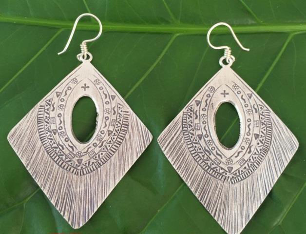 Thai Karen Hill Tribe Silver Earring ER344 
