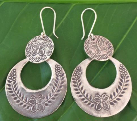 Thai Karen Hill Tribe Silver Earring ER346 