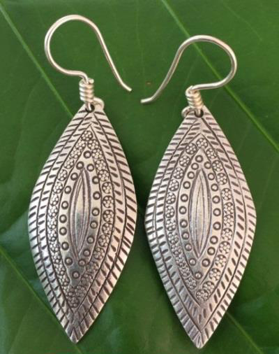 Thai Karen Hill Tribe Silver Earring ER377 