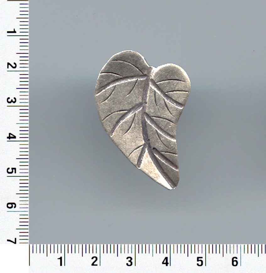Thai Karen Hill Tribe Silver Leaf Pendant NL137