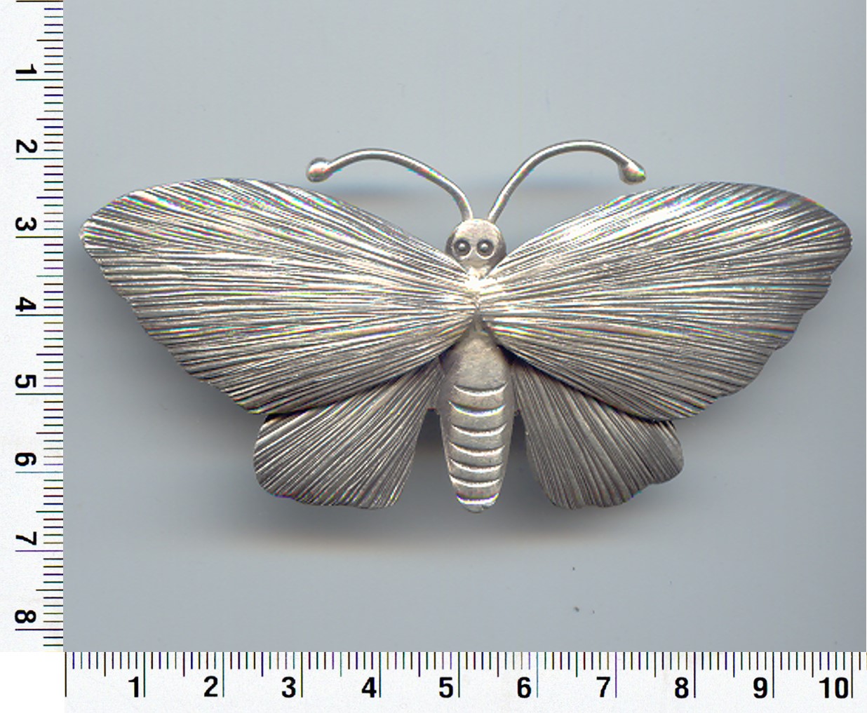 Thai Karen Hill Tribe Silver Rugged Butterfly Pendant NL155
