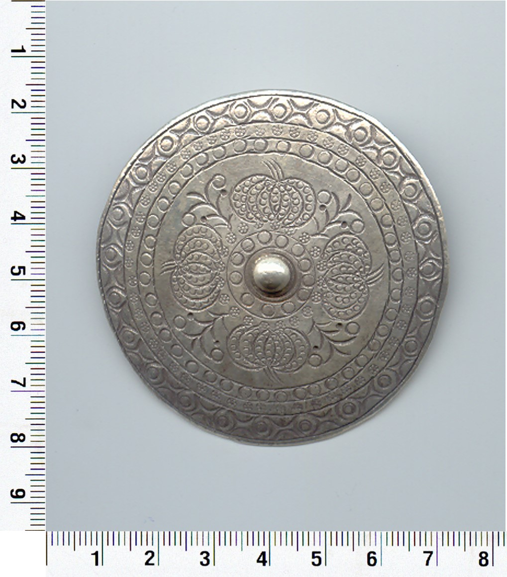 Thai Karen Hill Tribe Silver Imprint Circle Pendant NL202