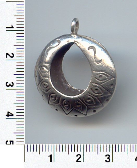 Thai Karen Hill Tribe Silver Pendants Printed Pendant NM021 