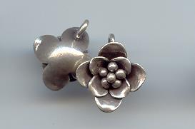 Thai Karen Hill Tribe Silver Pendants Lovely Flower Pendant NM060 