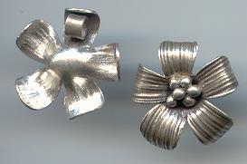 Thai Karen Hill Tribe Silver Pendants Sweet Flower Pendant NM075 