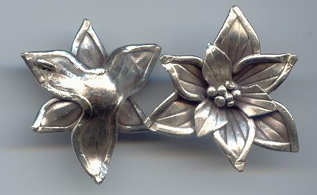Thai Karen Hill Tribe Silver Pendants Sweet Flower Pendant NM084 