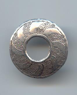 Thai Karen Hill Tribe Silver Pendants Round Printed Pendant NM155 