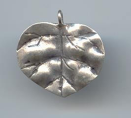 Thai Karen Hill Tribe Silver Pendants Leaf Pendant NM164 