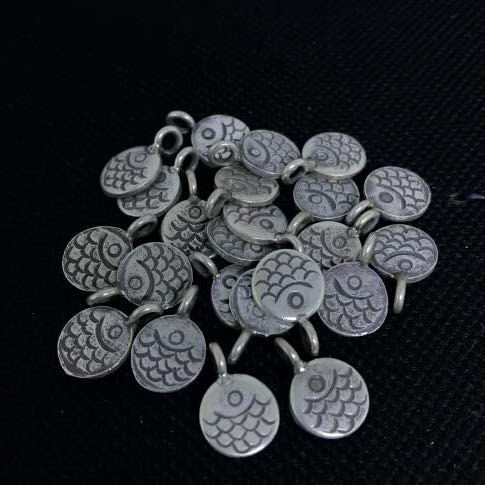 Thai Karen Hill Tribe Silver Pendants 20PD143 (10 Beads)