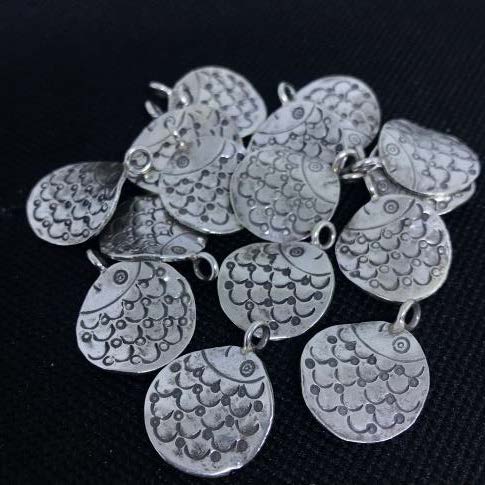 Thai Karen Hill Tribe Silver Pendants 20PD159 (10 Beads)