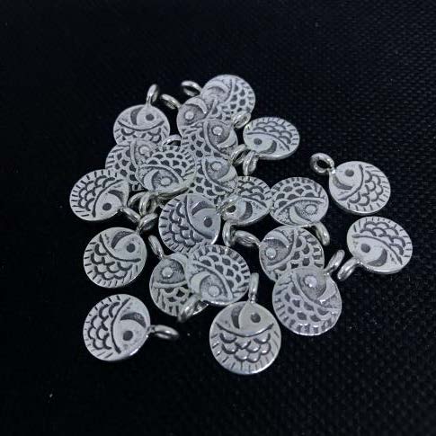 Thai Karen Hill Tribe Silver Pendants 20PD162 (10 Beads)