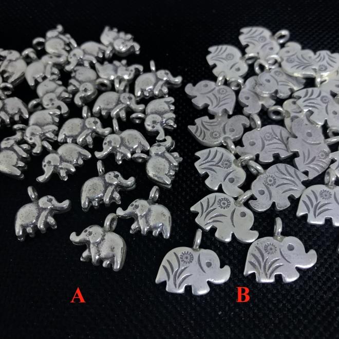 Thai Karen Hill Tribe Silver Pendants 20PD220 B (10 Beads)