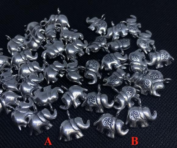 Thai Karen Hill Tribe Silver Pendants 20PD224 A (10 Beads)