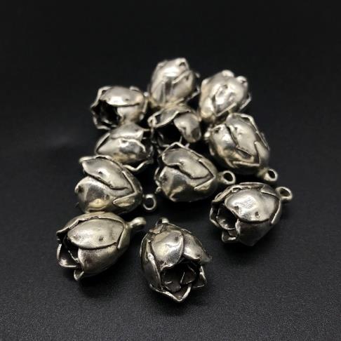Thai Karen Hill Tribe Silver Pendants 20PD325 (3 Beads)
