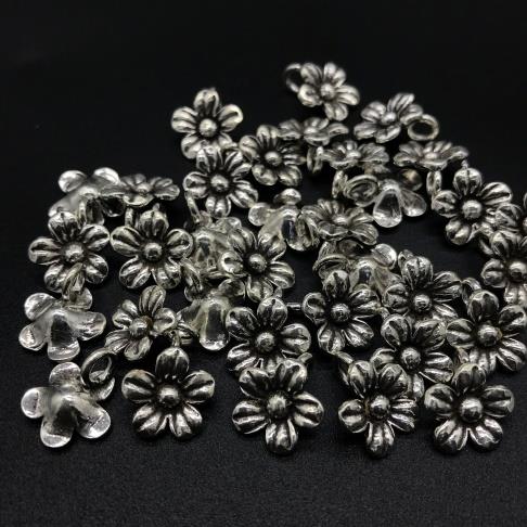 Thai Karen Hill Tribe Silver Pendants 20PD362 (10 Beads)