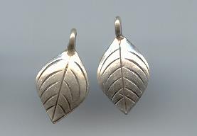 Thai Karen Hill Tribe Silver Pendants Little Leaf Pendants NS151