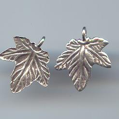 Thai Karen Hill Tribe Silver Pendants Little Leaf Pendants NS193