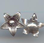Thai Karen Hill Tribe Silver Pendants Little Star Flower Pendants NS202