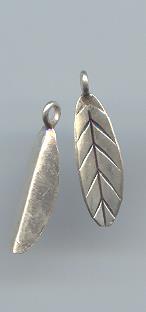 Thai Karen Hill Tribe Silver Pendants Little Long Leaf Pendants NS231